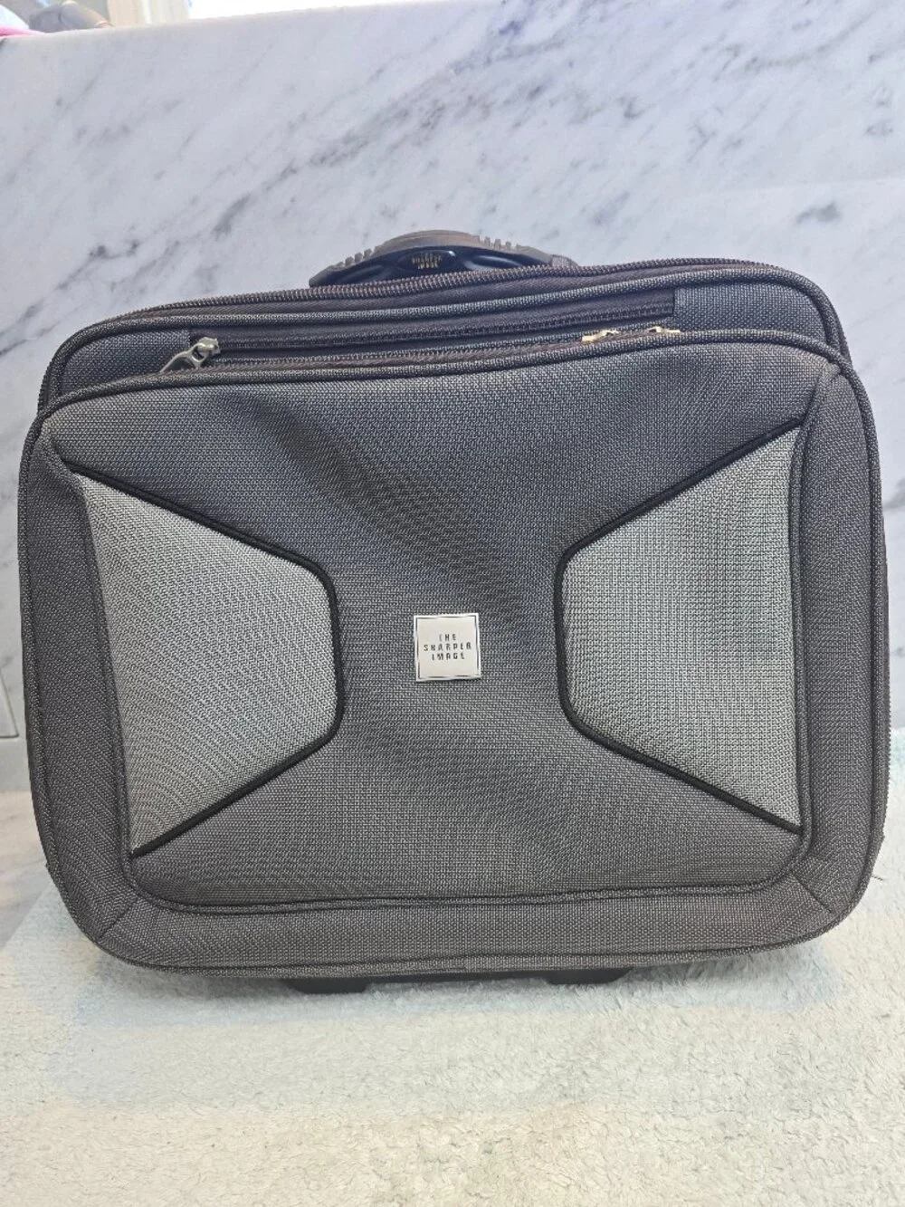 Sharper Image Wheeled Case Black/Grey + Bonus removable computer bag.